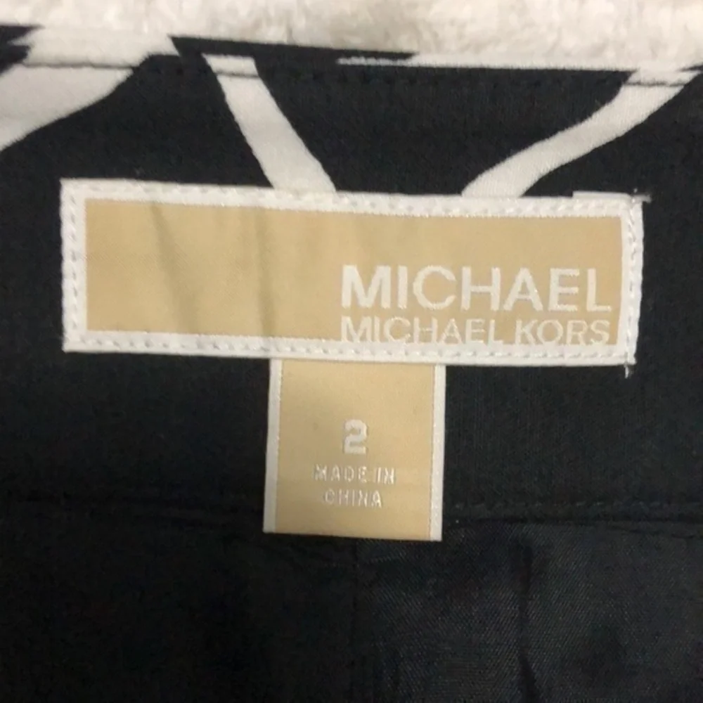 Michael Kors Zebra Print Pencil Skirt Size‎ 2
